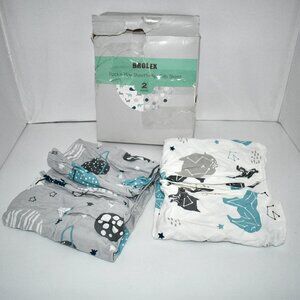BROLEX Pack n Play Stretchy Fitted Playard Sheet Set, 2 Pack, Portable Mini Crib